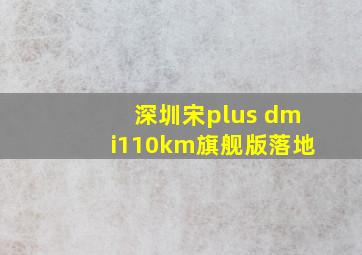 深圳宋plus dmi110km旗舰版落地